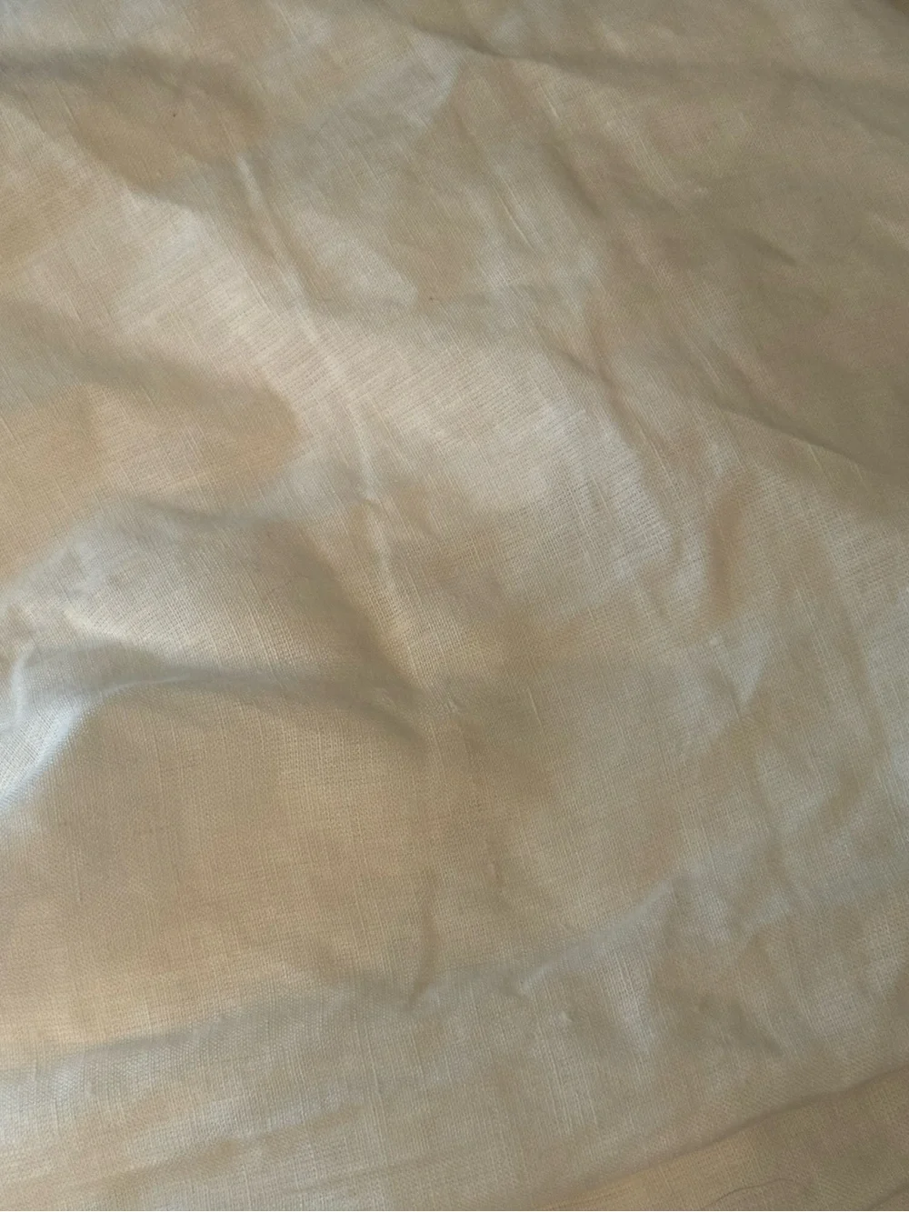 Quince White European Linen Single Panel Curtain 48”x108”